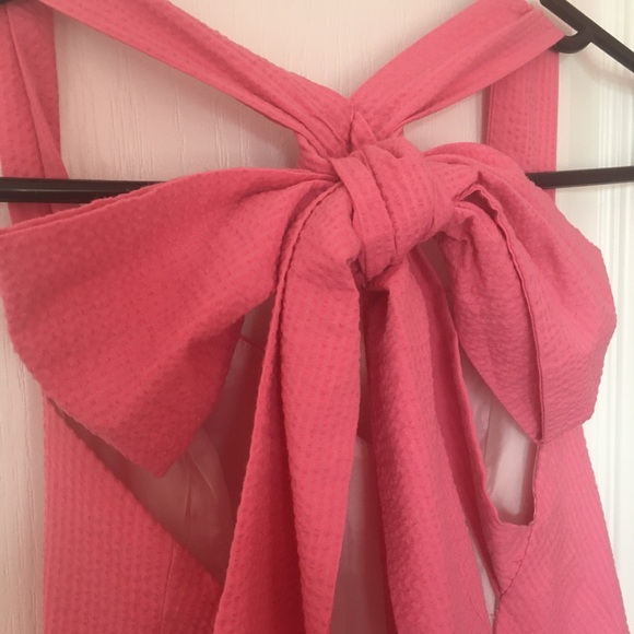 Lauren James Pink open back bow tie dress - Picture 4 of 7